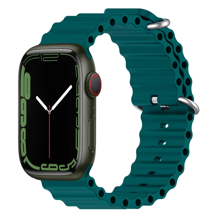 Bracelet de montre en silicone Ocean, Pour Apple Watch Series 8&7 41mm, Pour Apple Watch Series 8&7 41mm / SE 2&6&SE&5&4 40mm
