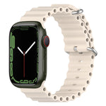 Bracelet de montre en silicone Ocean, Pour Apple Watch Series 8&7 41mm, Pour Apple Watch Series 8&7 41mm / SE 2&6&SE&5&4 40mm