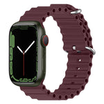 Ocean Silicone Watch Band, For Apple Watch Series 8&7 41mm, For Apple Watch Series 8&7 41mm / SE 2&6&SE&5&4 40mm
