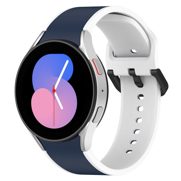 Bracelet de montre en silicone bicolore, pour Samsung Galaxy Watch5 40mm / 44mm