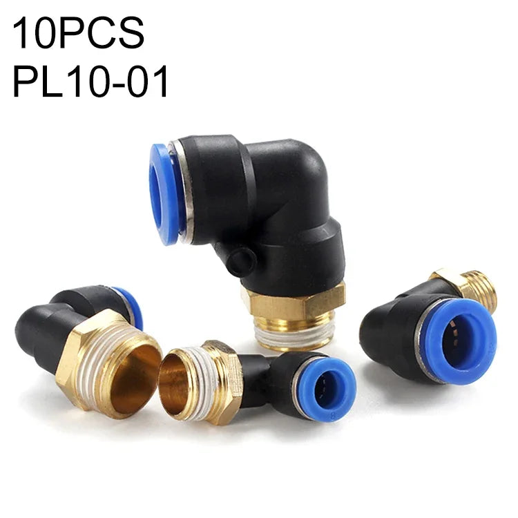 PL6-04 LAIZE 2pcs Connecteur pneumatique rapide coudé à filetage mâle, PL4-01 (10pcs), PL4-02 (10pcs), PL4-M5 (10pcs), PL6-01 (10pcs), PL6-02 (10pcs), PL6-03 (10pcs), PL6-04 (2pcs), PL6-M5 (10pcs), PL8-01 (10pcs), PL8-02 (10pcs), PL8-03 (10pcs)