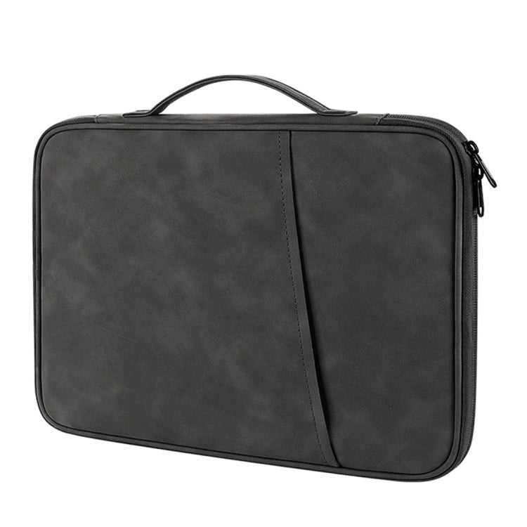 Sac en cuir à texture peau de mouton portable, pour ordinateur portable 9,7-11 pouces, pour ordinateur portable 12,9-13 pouces