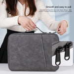 Sac en cuir à texture peau de mouton portable, pour ordinateur portable 9,7-11 pouces, pour ordinateur portable 12,9-13 pouces