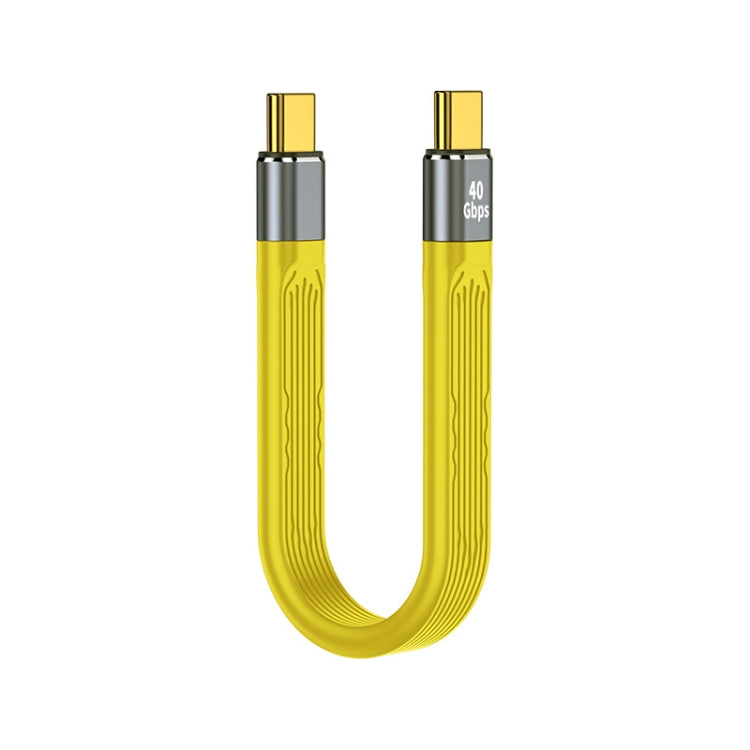 Câble de données flexible FPC USB-C/Type-C à USB-C/Type-C 100W 40Gbps, longueur : 13,8cm, 40Gbps USB-C/Type-C à USB-C/Type-C