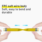Câble de données flexible FPC USB-C/Type-C à USB-C/Type-C 100W 40Gbps, longueur : 13,8cm, 40Gbps USB-C/Type-C à USB-C/Type-C