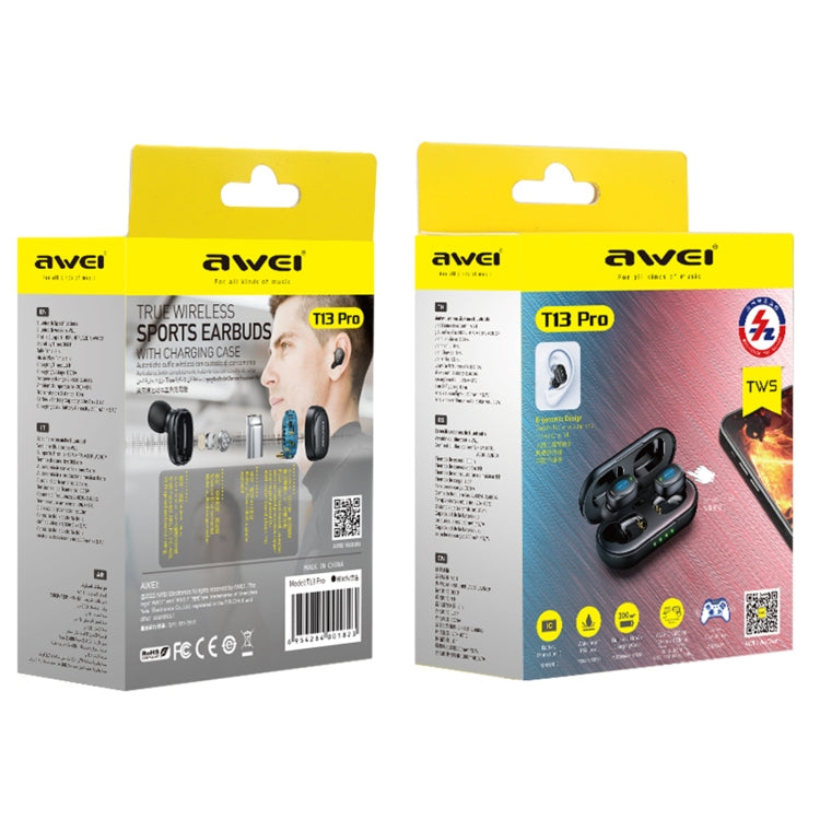 Casque de sport Bluetooth V5.1 awei T13 Pro, T13Pro