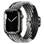 Buckle Nylon Braided Watch Band, For Apple Watch Series 8&7 41mm / SE 2&6&SE&5&4 40mm / 3&2&1 38mm, For Apple Watch Series 8&7 41mm / SE 2
