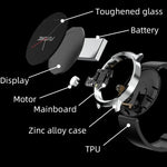 KS02 Montre Intelligente 1,32 Pouces Prend en Charge la Détection de la Glycémie, la Détection de la Pression Artérielle, la Détection de l'Oxygène Sanguin, KS02