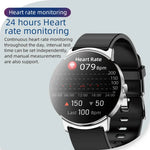 KS02 Montre Intelligente 1,32 Pouces Prend en Charge la Détection de la Glycémie, la Détection de la Pression Artérielle, la Détection de l'Oxygène Sanguin, KS02