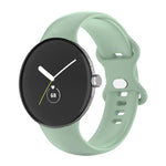 Pour Google Pixel Watch 4 / 3 / 2 / 1 41mm Bracelet de Montre en Silicone Couleur Unique, Homme, Femme