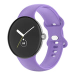 Pour Google Pixel Watch 4 / 3 / 2 / 1 41mm Bracelet de Montre en Silicone Couleur Unique, Homme, Femme