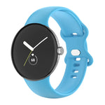 Pour Google Pixel Watch 4 / 3 / 2 / 1 41mm Bracelet de Montre en Silicone Couleur Unique, Homme, Femme