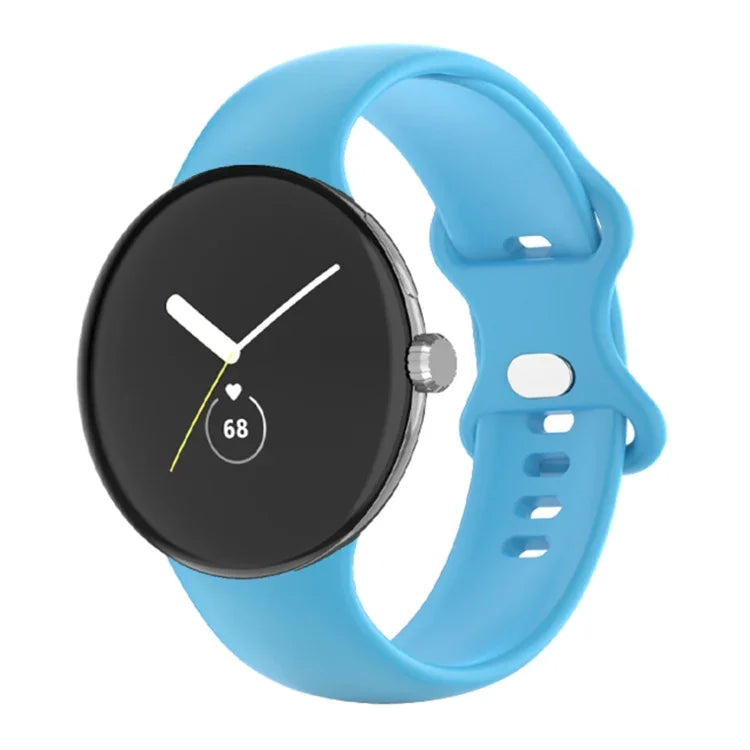 Pour Google Pixel Watch 4 / 3 / 2 / 1 41mm Bracelet de Montre en Silicone Couleur Unique, Homme, Femme
