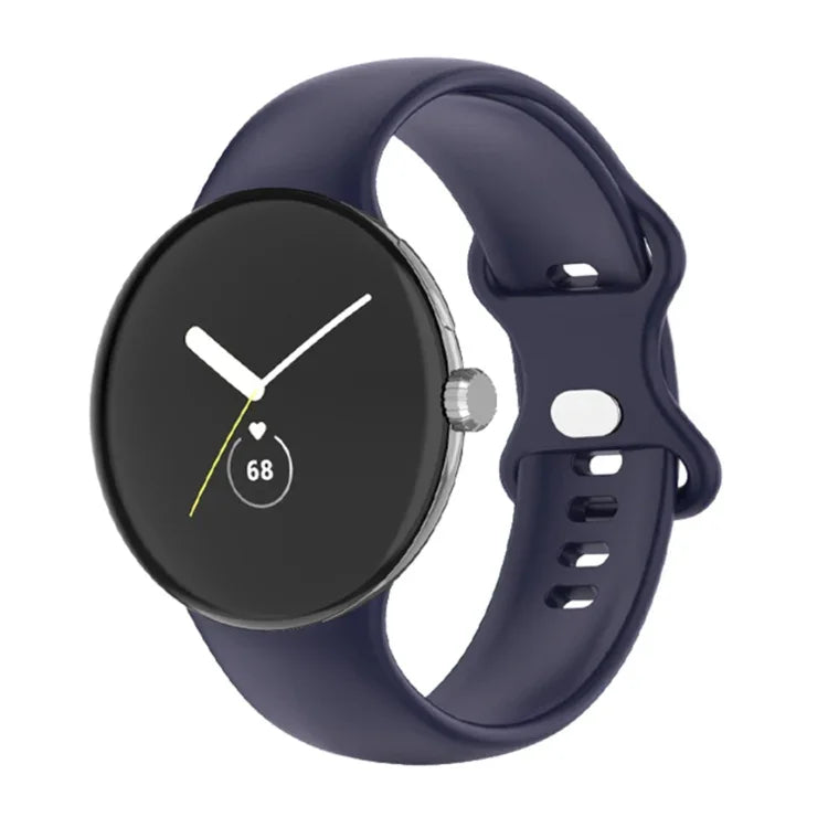 Pour Google Pixel Watch 4 / 3 / 2 / 1 41mm Bracelet de Montre en Silicone Couleur Unique, Homme, Femme