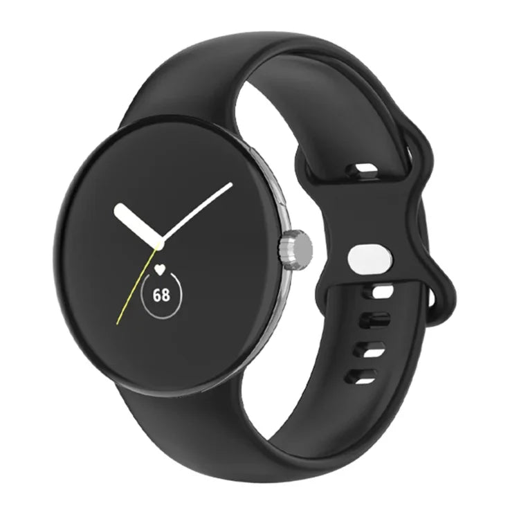 Pour Google Pixel Watch 4 / 3 / 2 / 1 41mm Bracelet de Montre en Silicone Couleur Unique, Homme, Femme