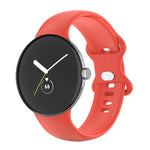 Pour Google Pixel Watch 4 / 3 / 2 / 1 41mm Bracelet de Montre en Silicone Couleur Unique, Homme, Femme