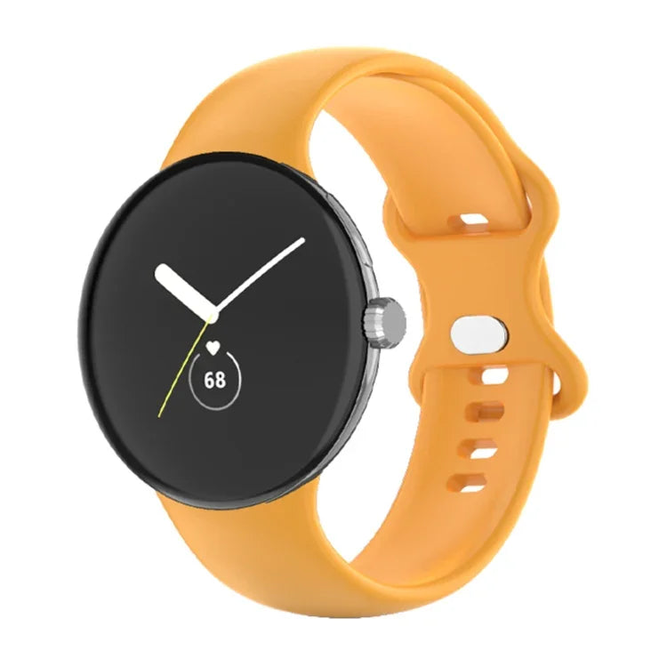 Pour Google Pixel Watch 4 / 3 / 2 / 1 41mm Bracelet de Montre en Silicone Couleur Unique, Homme, Femme