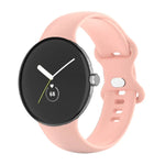 Pour Google Pixel Watch 4 / 3 / 2 / 1 41mm Bracelet de Montre en Silicone Couleur Unique, Homme, Femme