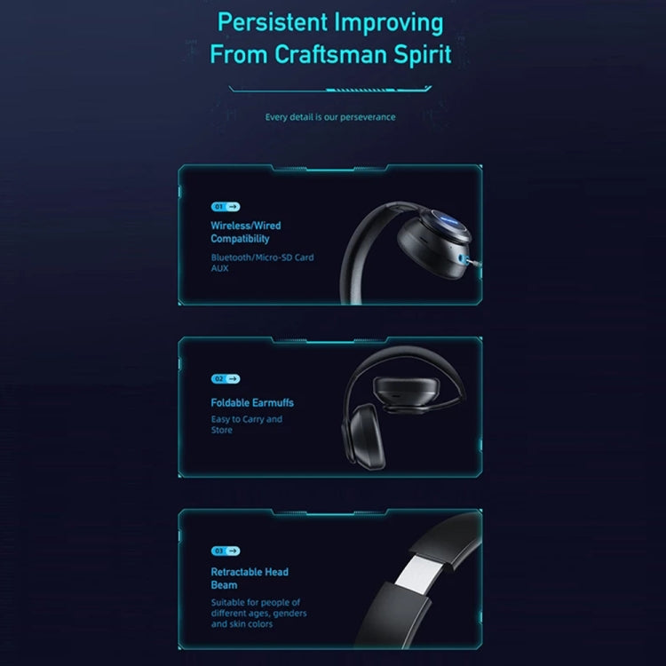 Casque stéréo sans fil awei A200BL, A200BL