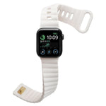 Bracelet de montre en silicone avec boucle inversée, pour Apple Watch Ultra 49mm / Series 8&7 45mm / SE 2&6&SE&5&4 44mm / 3&2&1 42mm, pour Apple Watch Series 8&7 41mm / SE 2&6&SE&5&4 40mm / 3&2&1 38mm