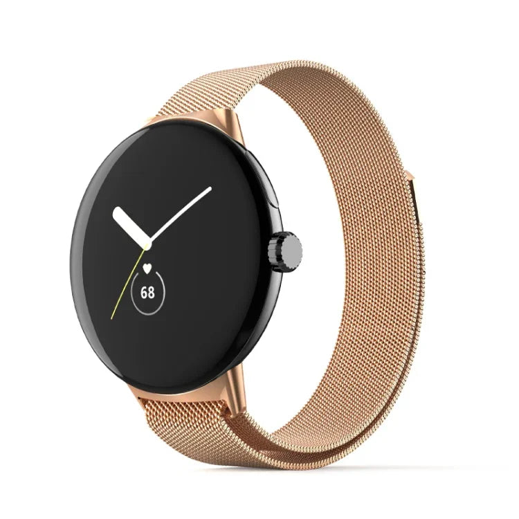 Bracelet de montre en maille milanaise en acier inoxydable, pour Google Pixel Watch
