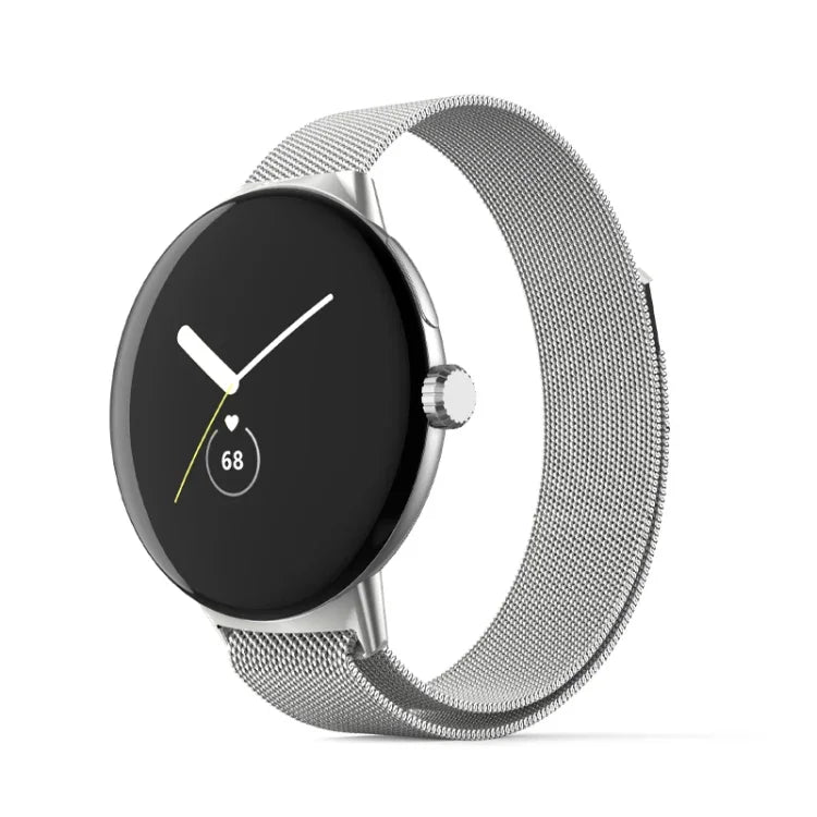 Bracelet de montre en maille milanaise en acier inoxydable, pour Google Pixel Watch