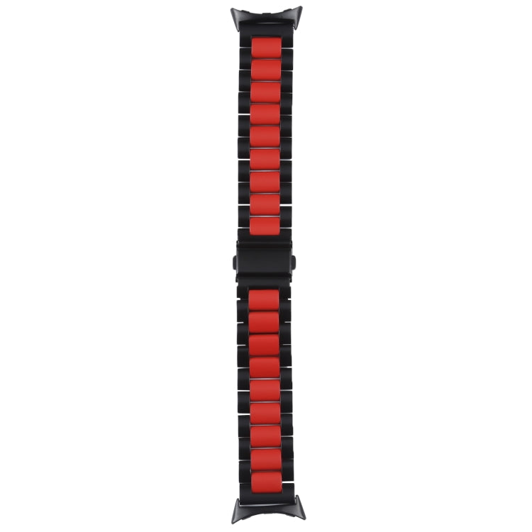 Bracelet de montre en métal d'acier inoxydable à trois maillons, pour Google Pixel Watch 4 / 3 / 2 / 1 41 mm