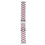 Bracelet de montre en métal d'acier inoxydable à trois maillons, pour Google Pixel Watch 4 / 3 / 2 / 1 41 mm