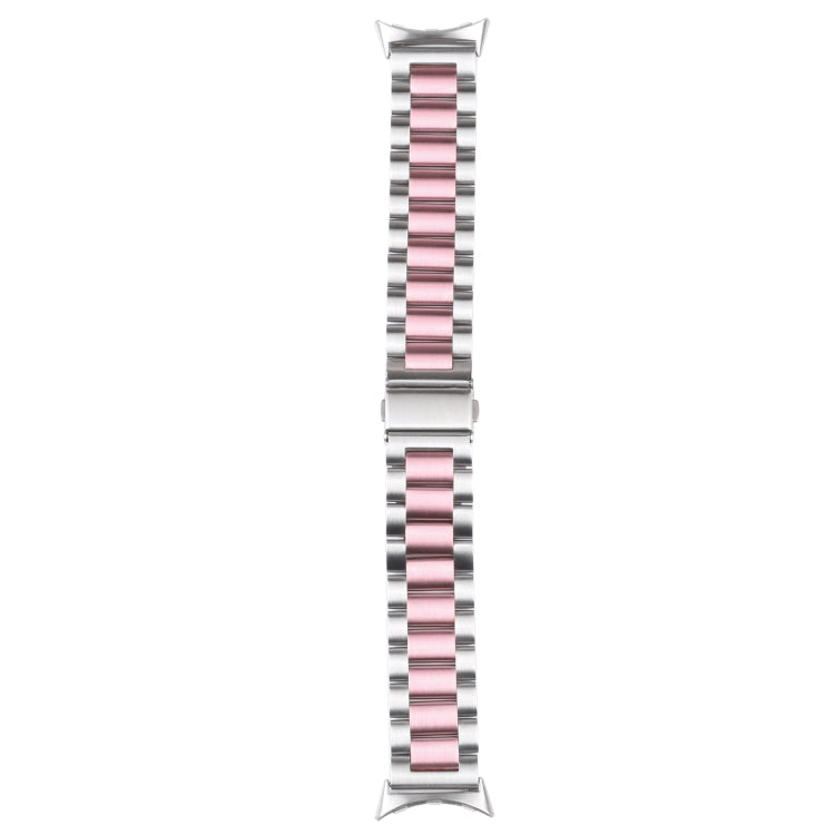 Bracelet de montre en métal d'acier inoxydable à trois maillons, pour Google Pixel Watch 4 / 3 / 2 / 1 41 mm