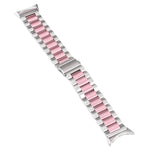 Bracelet de montre en métal d'acier inoxydable à trois maillons, pour Google Pixel Watch 4 / 3 / 2 / 1 41 mm