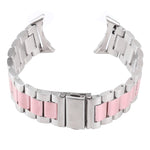 Bracelet de montre en métal d'acier inoxydable à trois maillons, pour Google Pixel Watch 4 / 3 / 2 / 1 41 mm