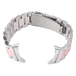 Bracelet de montre en métal d'acier inoxydable à trois maillons, pour Google Pixel Watch 4 / 3 / 2 / 1 41 mm