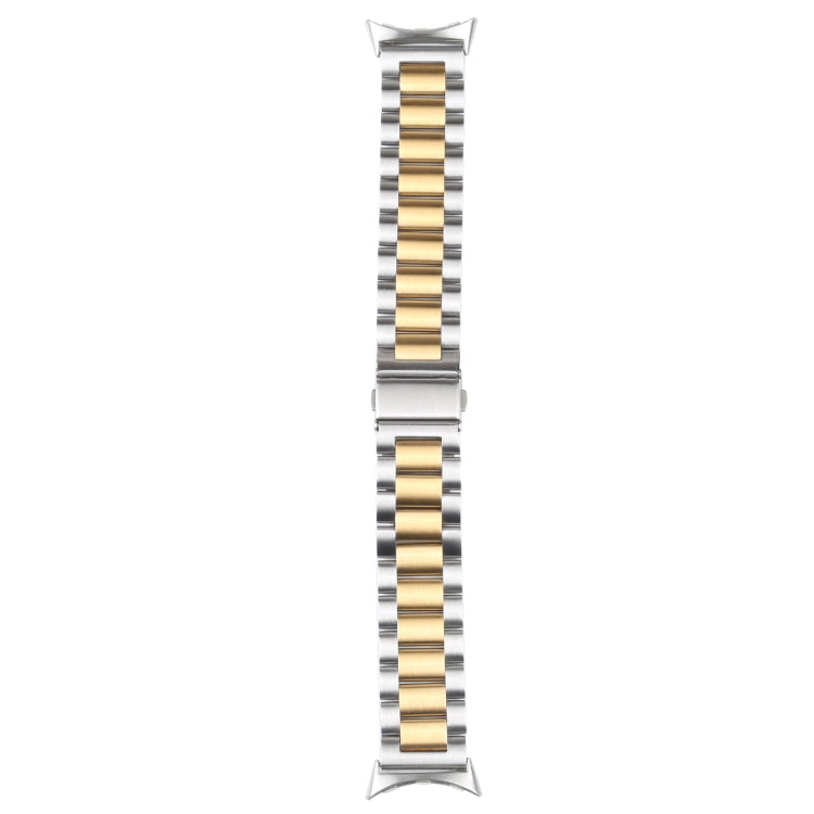 Bracelet de montre en métal d'acier inoxydable à trois maillons, pour Google Pixel Watch 4 / 3 / 2 / 1 41 mm