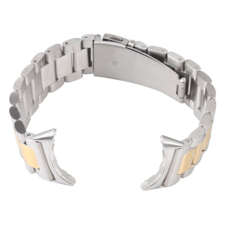 Bracelet de montre en métal d'acier inoxydable à trois maillons, pour Google Pixel Watch 4 / 3 / 2 / 1 41 mm