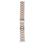 Bracelet de montre en métal d'acier inoxydable à trois maillons, pour Google Pixel Watch 4 / 3 / 2 / 1 41 mm