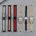 Bracelet de montre en métal d'acier inoxydable à trois maillons, pour Google Pixel Watch 4 / 3 / 2 / 1 41 mm