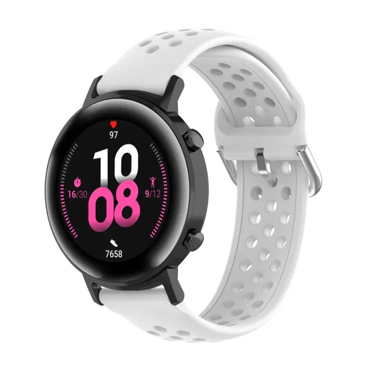 Bracelet de montre sport de couleur unie avec fermoir de 20 mm, pour Huawei Watch GT2 42MM, pour Galaxy Watch Active2 / Active