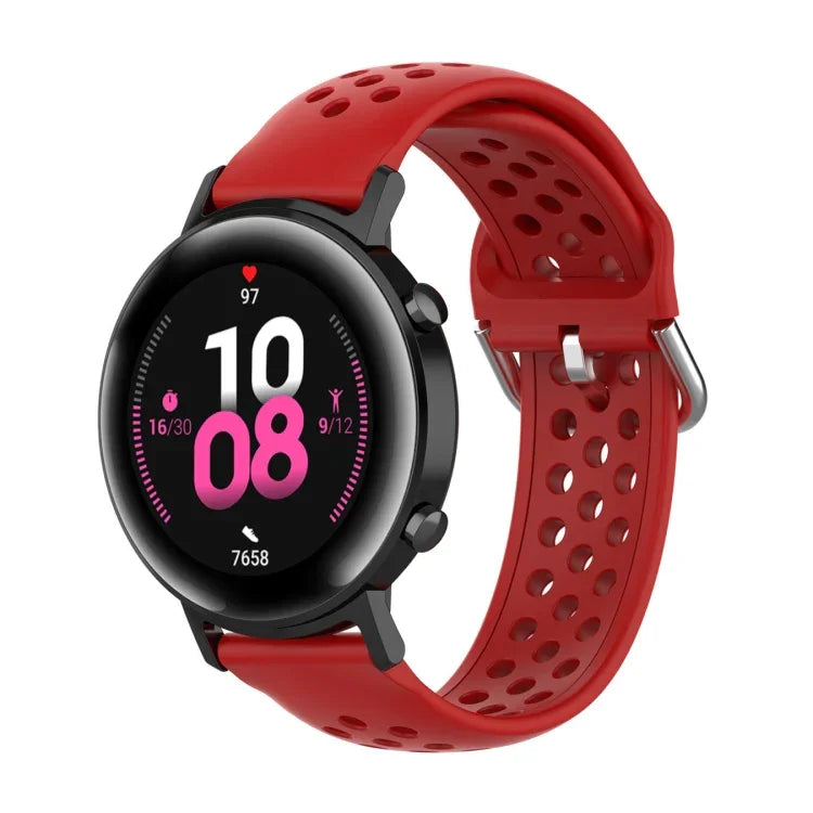 Bracelet de montre sport de couleur unie avec fermoir de 20 mm, pour Huawei Watch GT2 42MM, pour Galaxy Watch Active2 / Active