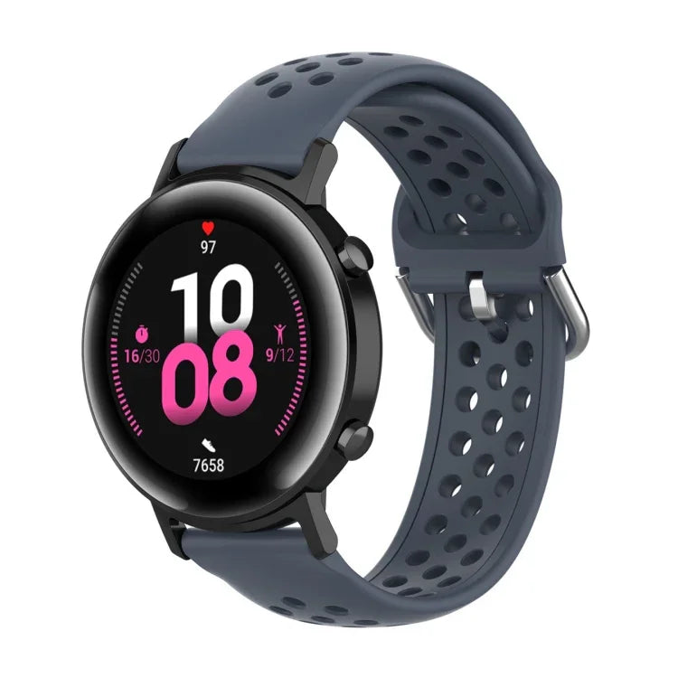 Bracelet de montre sport de couleur unie avec fermoir de 20 mm, pour Huawei Watch GT2 42MM, pour Galaxy Watch Active2 / Active