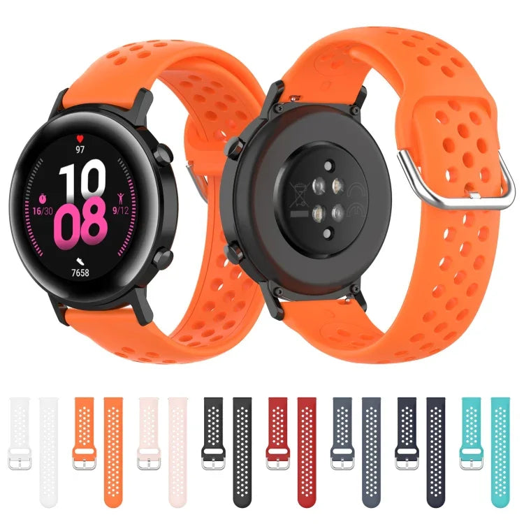 Bracelet de montre sport de couleur unie avec fermoir de 20 mm, pour Huawei Watch GT2 42MM, pour Galaxy Watch Active2 / Active