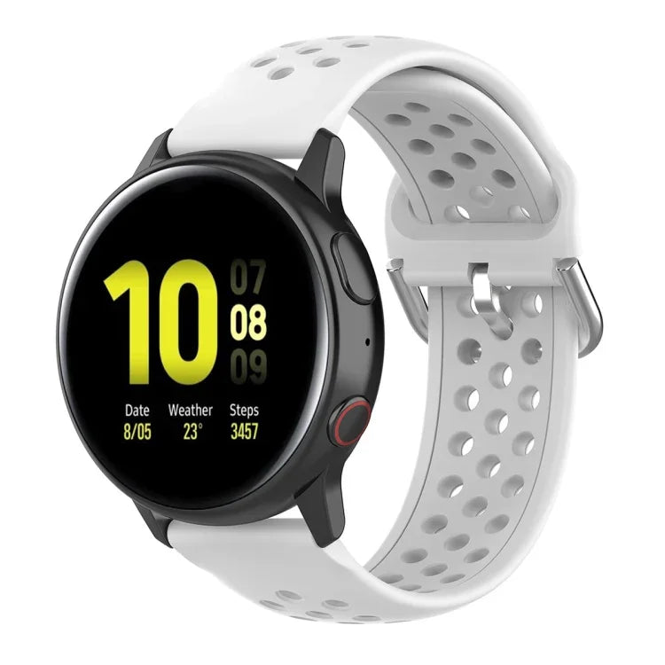 Bracelet de montre sport de couleur unie avec fermoir de 20 mm, pour Huawei Watch GT2 42MM, pour Galaxy Watch Active2 / Active