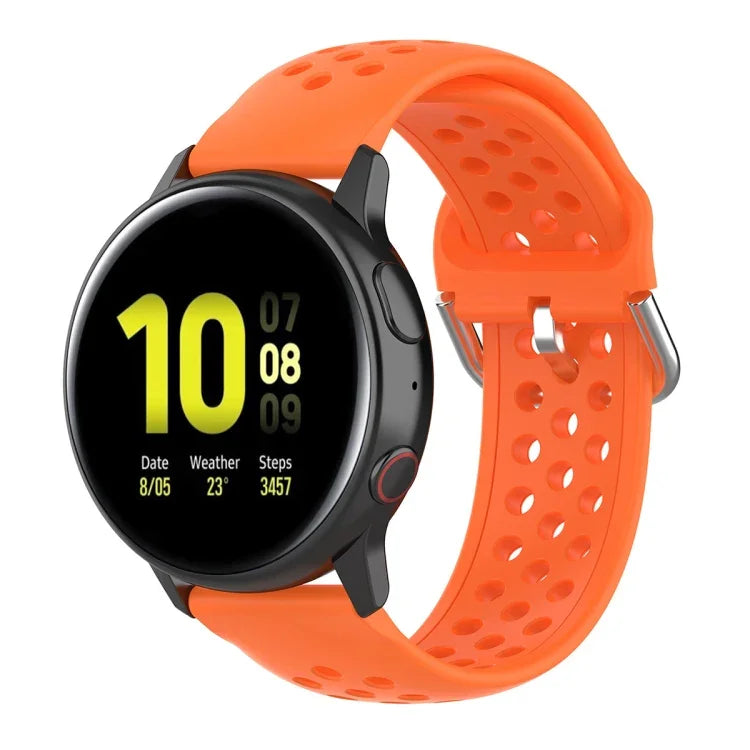 Bracelet de montre sport de couleur unie avec fermoir de 20 mm, pour Huawei Watch GT2 42MM, pour Galaxy Watch Active2 / Active