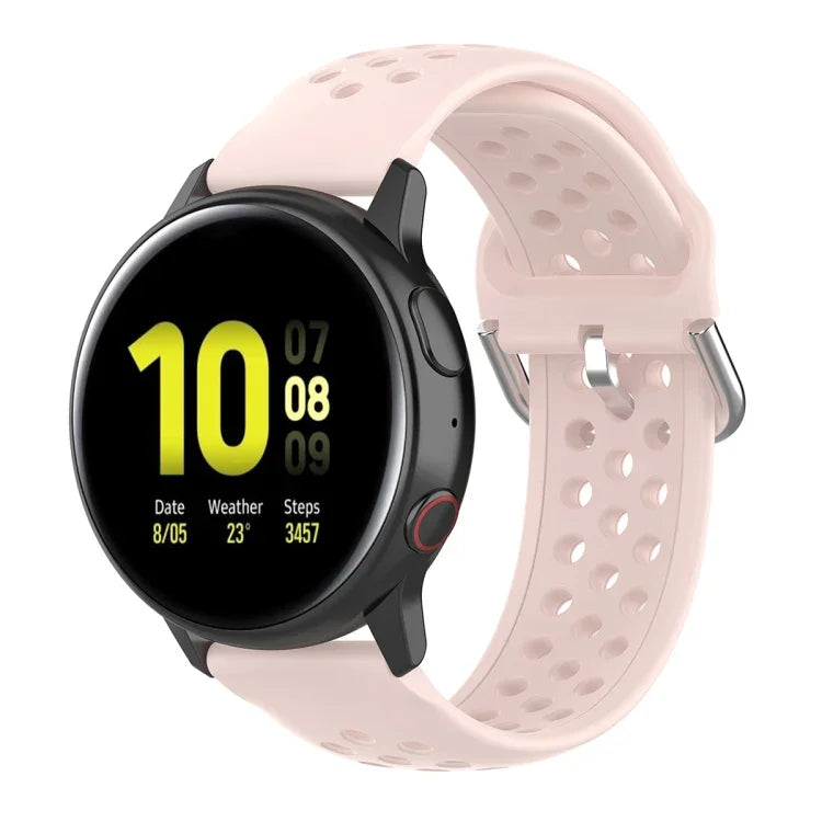 Bracelet de montre sport de couleur unie avec fermoir de 20 mm, pour Huawei Watch GT2 42MM, pour Galaxy Watch Active2 / Active