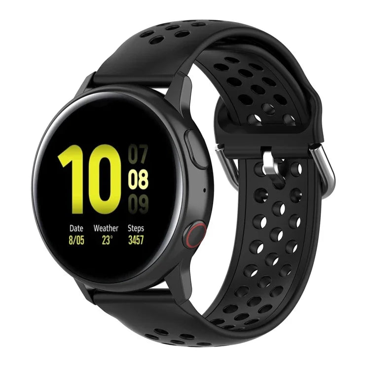 Bracelet de montre sport de couleur unie avec fermoir de 20 mm, pour Huawei Watch GT2 42MM, pour Galaxy Watch Active2 / Active