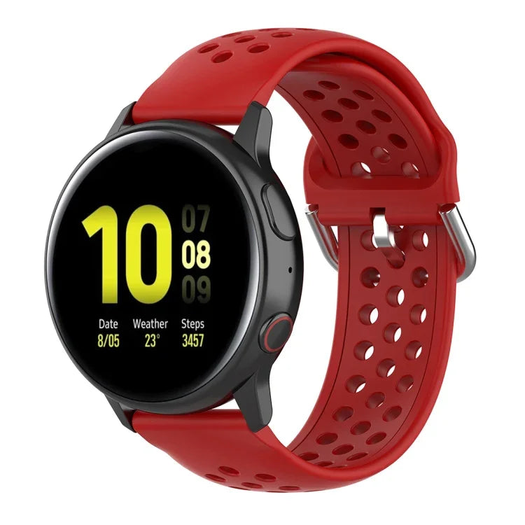 Bracelet de montre sport de couleur unie avec fermoir de 20 mm, pour Huawei Watch GT2 42MM, pour Galaxy Watch Active2 / Active