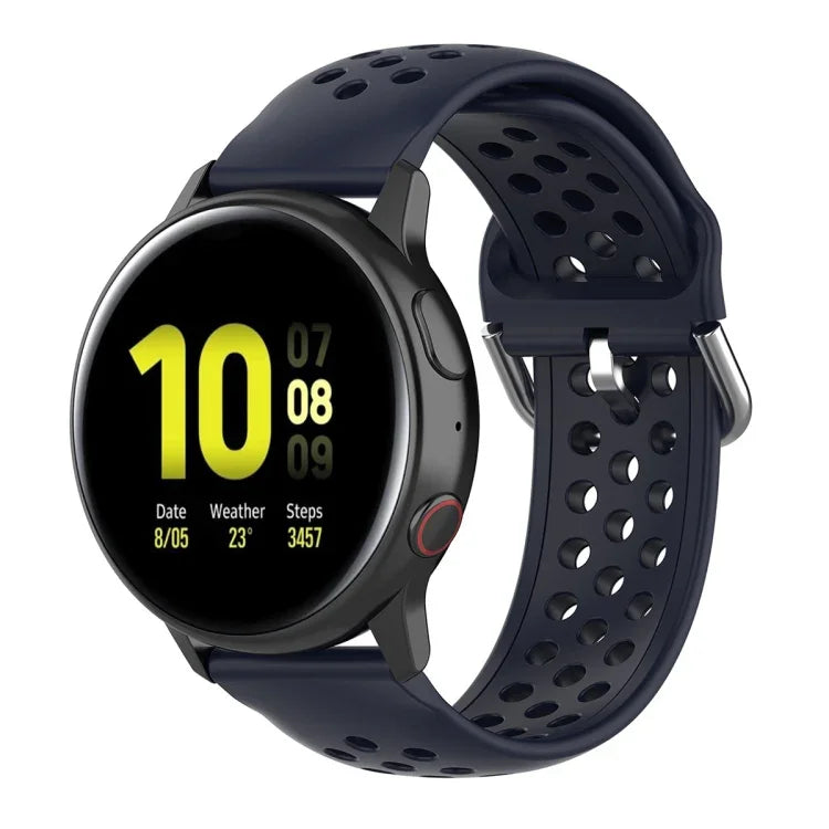 Bracelet de montre sport de couleur unie avec fermoir de 20 mm, pour Huawei Watch GT2 42MM, pour Galaxy Watch Active2 / Active