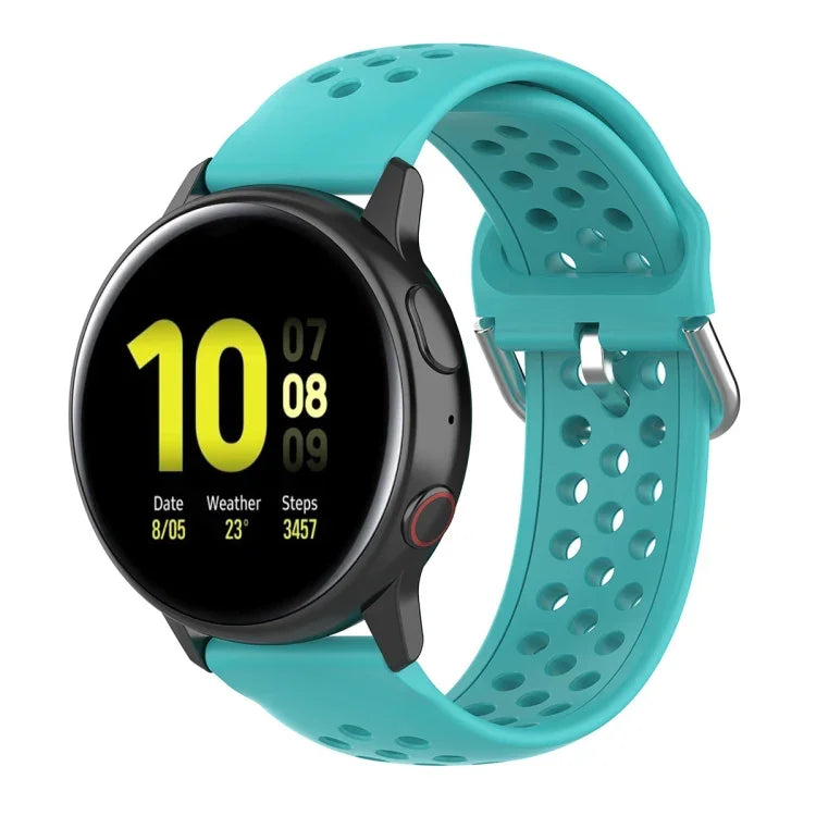 Bracelet de montre sport de couleur unie avec fermoir de 20 mm, pour Huawei Watch GT2 42MM, pour Galaxy Watch Active2 / Active