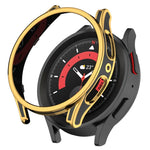 Coque de protection bicolore avec film en verre trempé, pour Samsung Galaxy Watch5 Pro 45mm, pour Samsung Galaxy Watch5 40mm, pour Samsung Galaxy Watch5 44mm, pour Samsung Galaxy Watch4 40mm, pour Samsung Galaxy Watch4 44mm