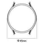 Coque de protection bicolore avec film en verre trempé, pour Samsung Galaxy Watch5 Pro 45mm, pour Samsung Galaxy Watch5 40mm, pour Samsung Galaxy Watch5 44mm, pour Samsung Galaxy Watch4 40mm, pour Samsung Galaxy Watch4 44mm