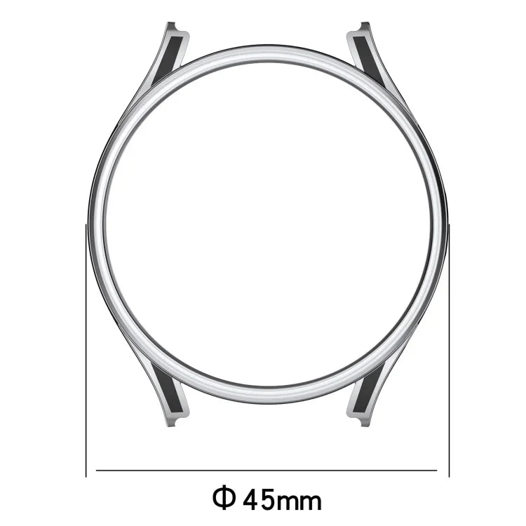 Coque de protection bicolore avec film en verre trempé, pour Samsung Galaxy Watch5 Pro 45mm, pour Samsung Galaxy Watch5 40mm, pour Samsung Galaxy Watch5 44mm, pour Samsung Galaxy Watch4 40mm, pour Samsung Galaxy Watch4 44mm